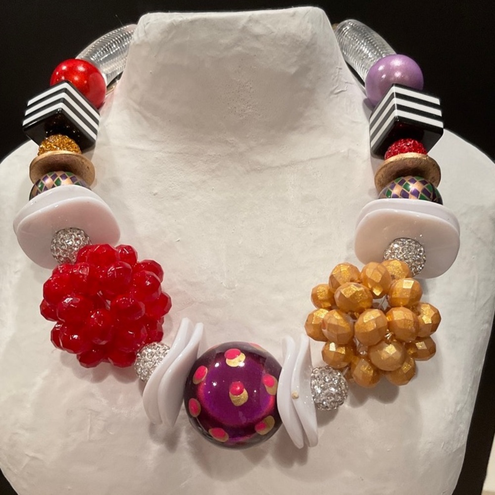 Artisan One of a Kind Big, Bold and Runway Beautiful Necklace